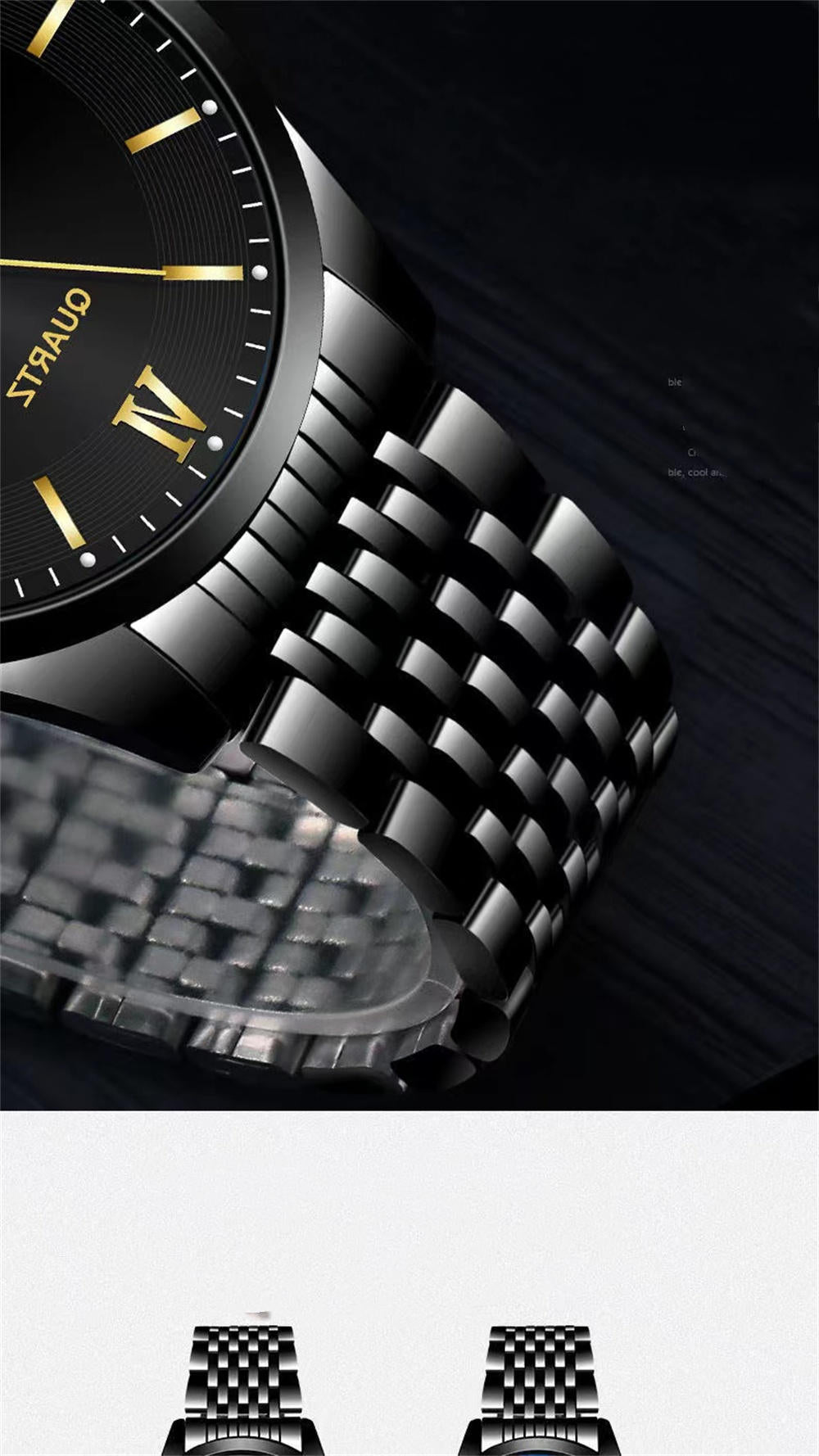 Men's Glow Steel Watch – Stylish & Waterproof