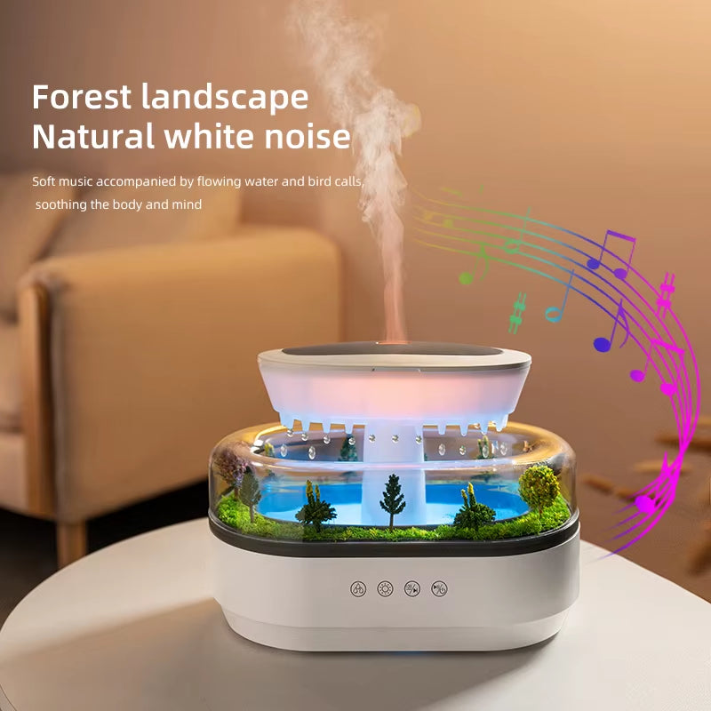 Raindrop Shaped Air Humidifier, Rainbow Light, Essential Oil Diffuser, Household Aromatherapy Diffuser, Aromatherapy Humidifier