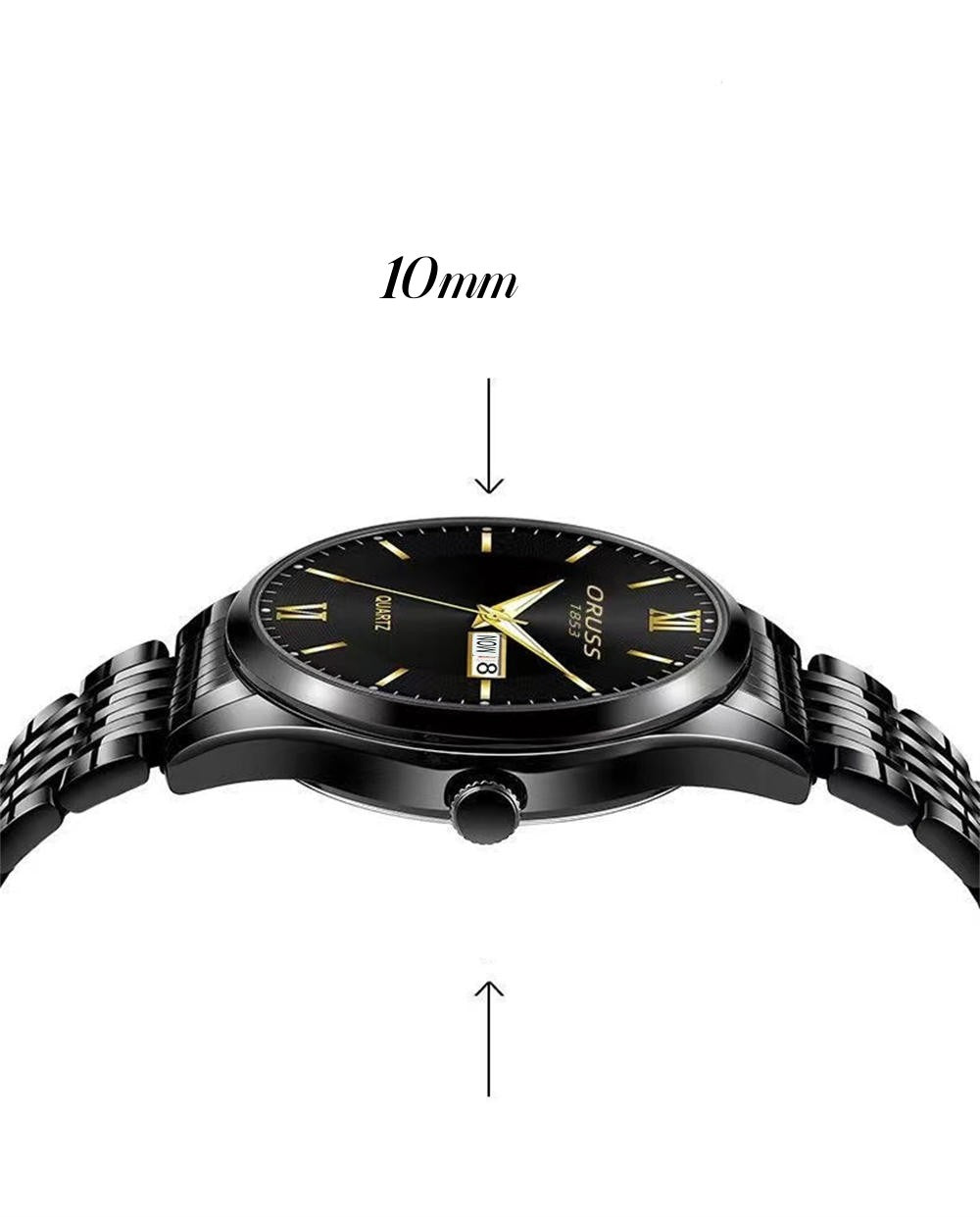Men's Glow Steel Watch – Stylish & Waterproof
