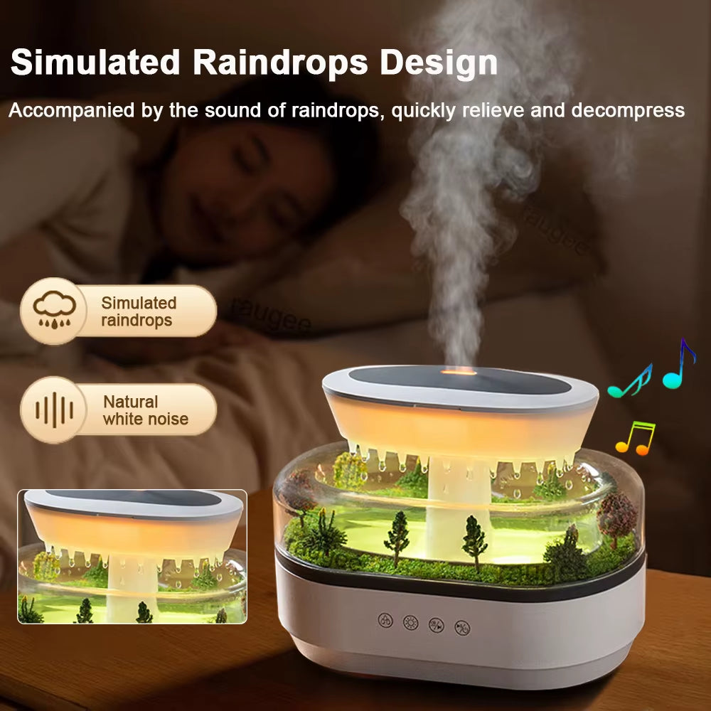 Raindrop Shaped Air Humidifier, Rainbow Light, Essential Oil Diffuser, Household Aromatherapy Diffuser, Aromatherapy Humidifier